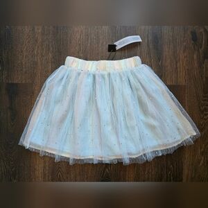 Imoga light blue sparkly sequin tulle skirt